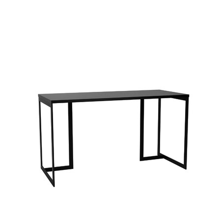 Manhattan Comfort Lexington 53.15 Desk  Metal Base in Black 72752